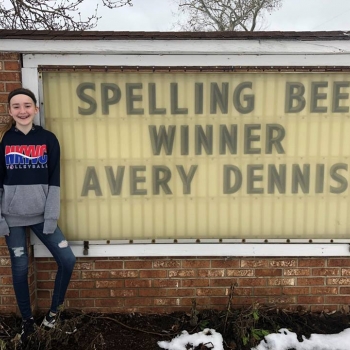 Avery Dennis CR Spelling Champ